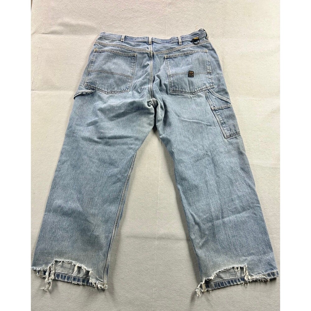Vintage Ralph Lauren Polo Jeans Co Mens 38x30 Blue Denim Carpenter Y2K Baggy